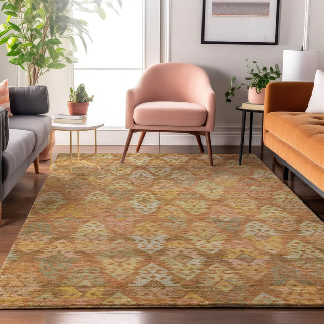 Dalyn Tabrook TB2 Copper Rug shown in a room
