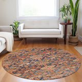 Dalyn Tabrook TB3 Terracotta Rug shown in a room