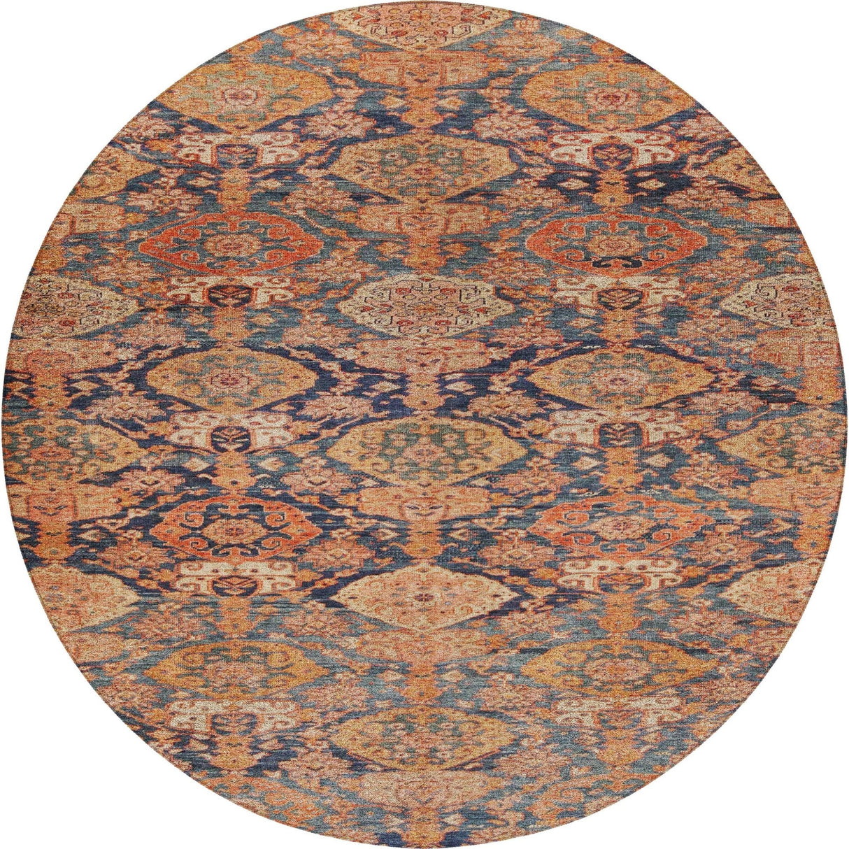 Dalyn Tabrook TB3 Terracotta Rug round rug