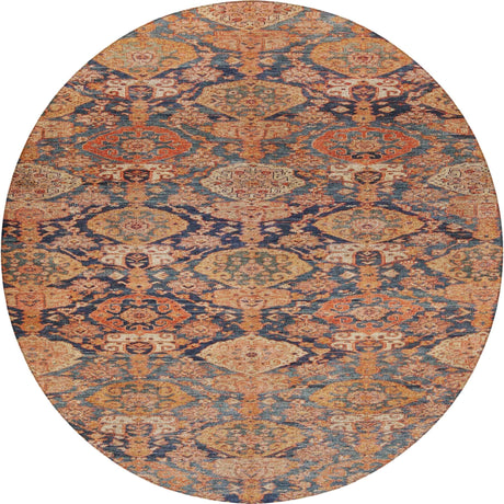 Dalyn Tabrook TB3 Terracotta Rug round rug