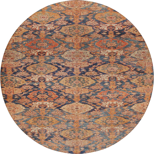 Dalyn Tabrook TB3 Terracotta Rug round rug