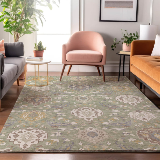 Dalyn Tabrook TB4 Aloe Rug shown in a room