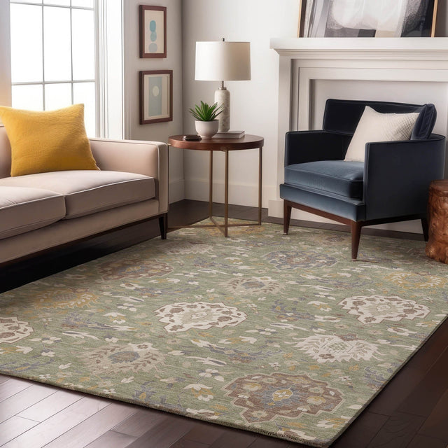Dalyn Tabrook TB4 Aloe Rug shown in a room