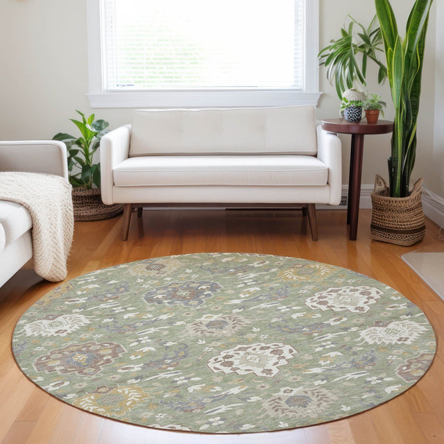 Dalyn Tabrook TB4 Aloe Rug shown in a room