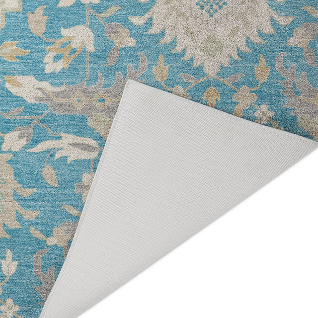 Dalyn Tabrook TB4 Blue Rug backing detail