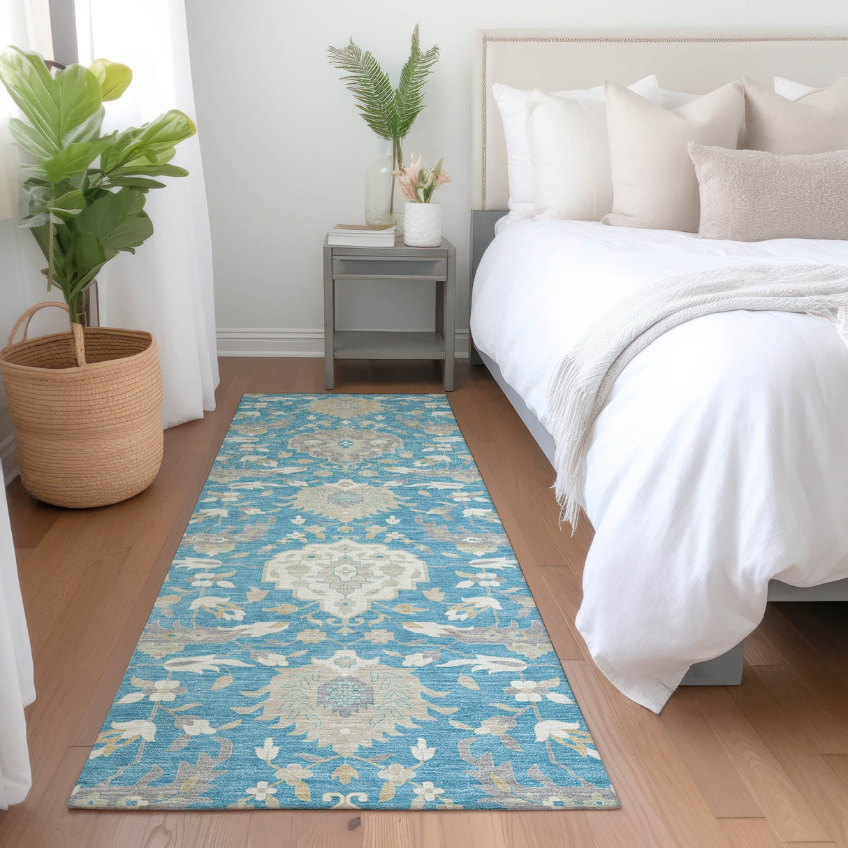 Dalyn Tabrook TB4 Blue Rug shown in a room