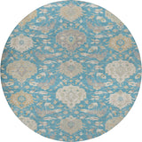 Dalyn Tabrook TB4 Blue Rug round rug