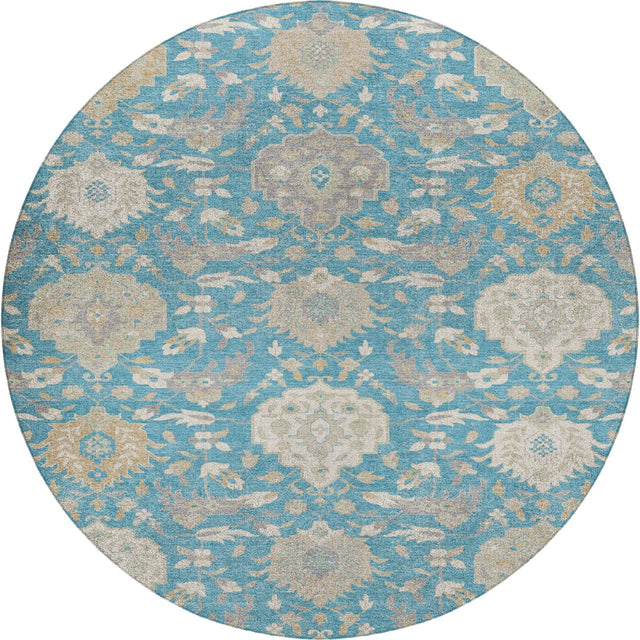 Dalyn Tabrook TB4 Blue Rug round rug