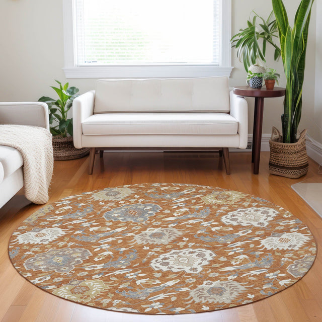 Dalyn Tabrook TB4 Copper Rug shown in a room