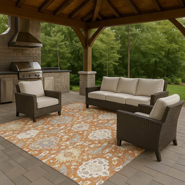 Dalyn Tabrook TB4 Copper Rug outdoor lifestyle image