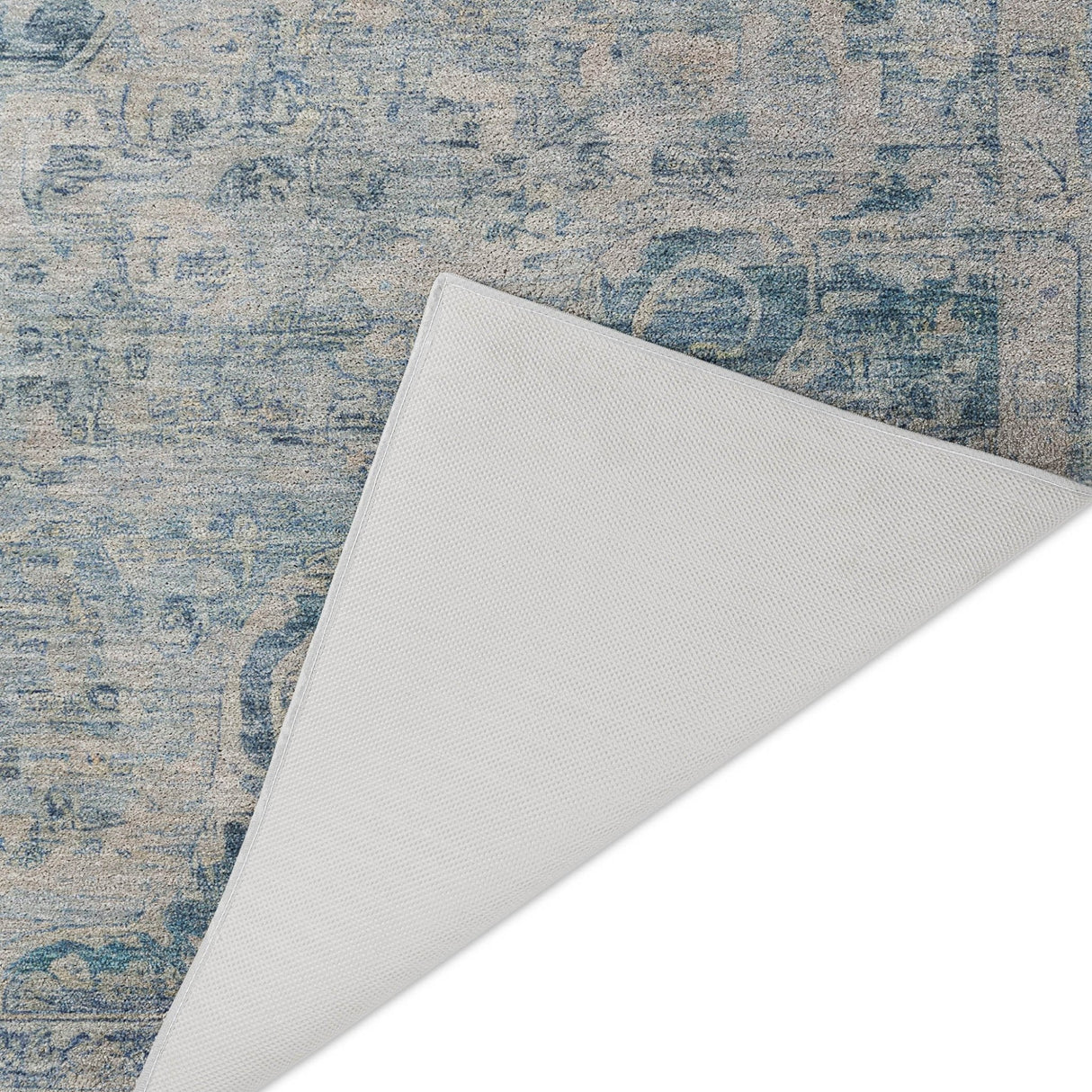 Dalyn Tabrook TB5 Blue Rug backing detail