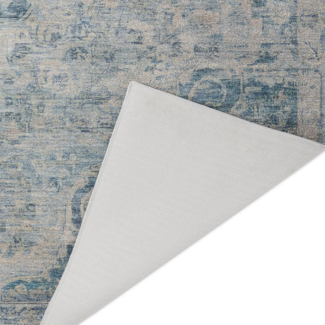 Dalyn Tabrook TB5 Blue Rug backing detail