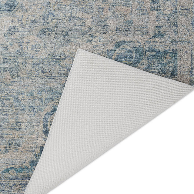 Dalyn Tabrook TB5 Blue Rug backing detail