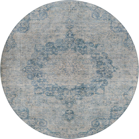 Dalyn Tabrook TB5 Blue Rug round rug