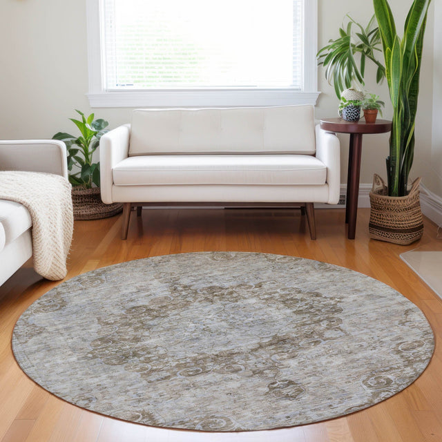 Dalyn Tabrook TB5 Chocolate Rug shown in a room
