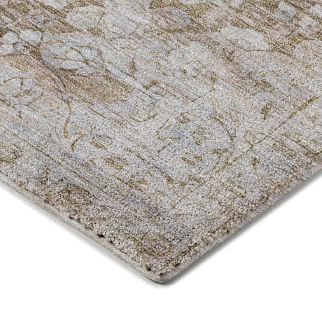 Dalyn Tabrook TB5 Chocolate Rug corner detail