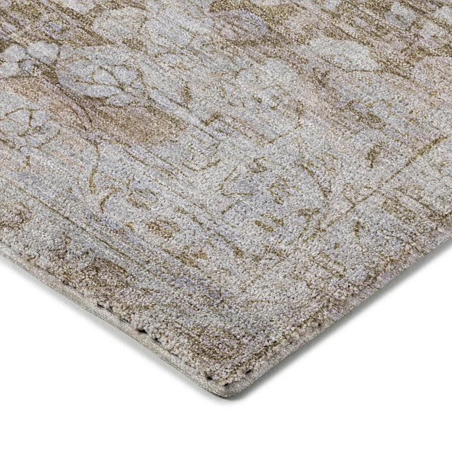 Dalyn Tabrook TB5 Chocolate Rug corner detail