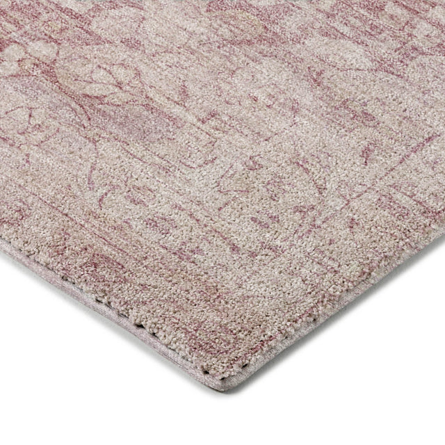 Dalyn Tabrook TB5 Pink Rug corner detail