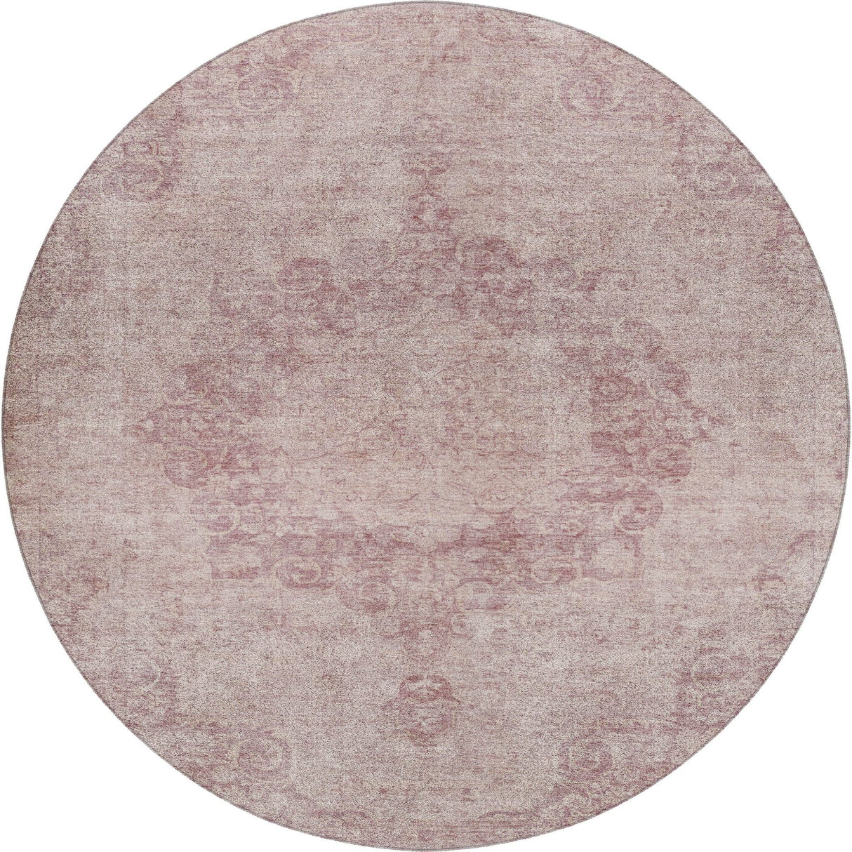 Dalyn Tabrook TB5 Pink Rug round rug