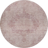 Dalyn Tabrook TB5 Pink Rug round rug