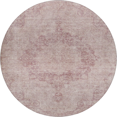 Dalyn Tabrook TB5 Pink Rug round rug