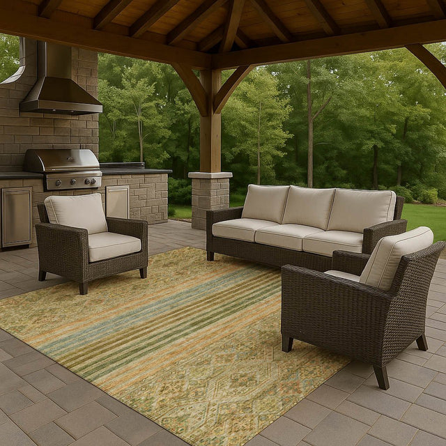 Dalyn Tabrook TB7 Aloe Rug outdoor lifestyle image