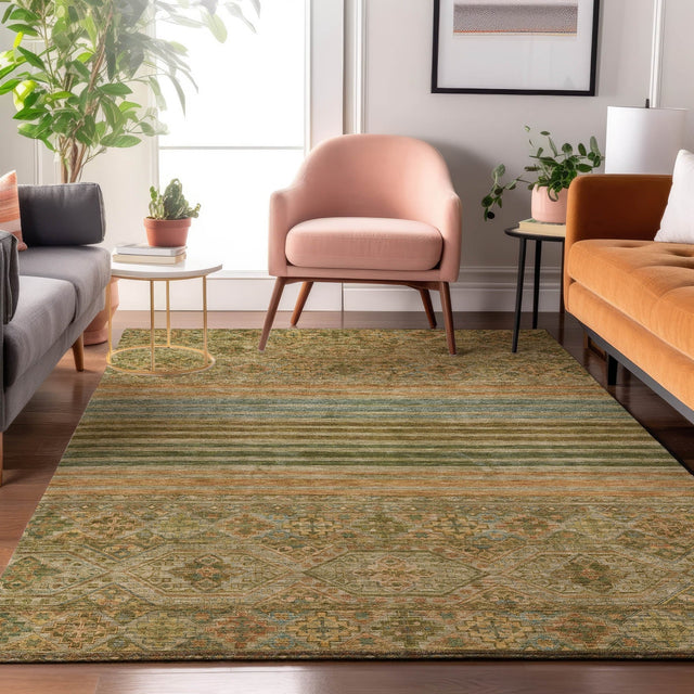 Dalyn Tabrook TB7 Aloe Rug shown in a room