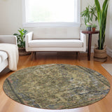 Dalyn Tabrook TB8 Tan Rug shown in a room