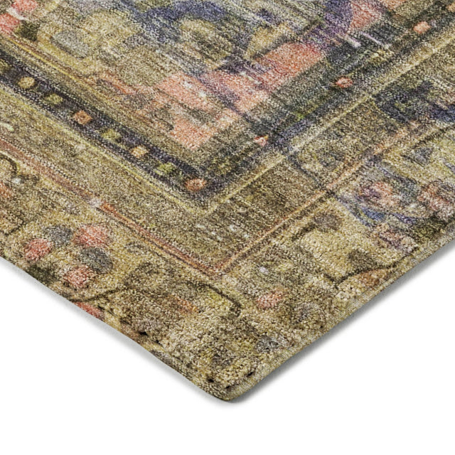 Dalyn Tabrook TB8 Tan Rug corner detail