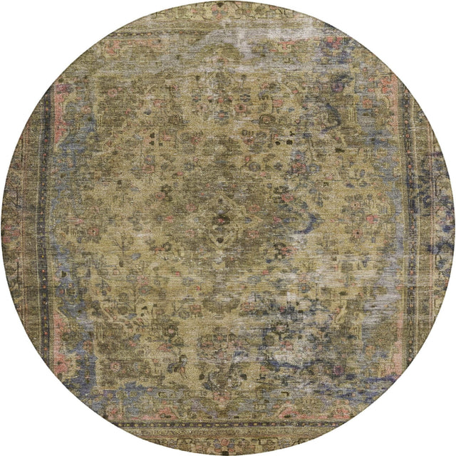 Dalyn Tabrook TB8 Tan Rug round rug