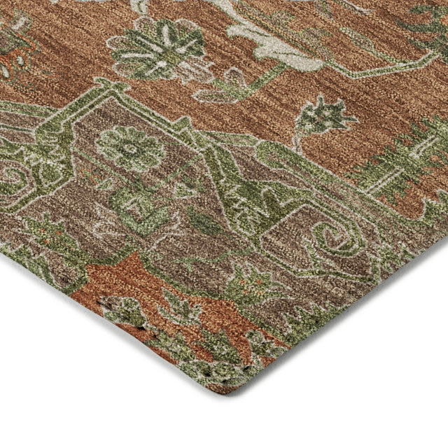 Dalyn Tabrook TB9 Rust Rug corner detail