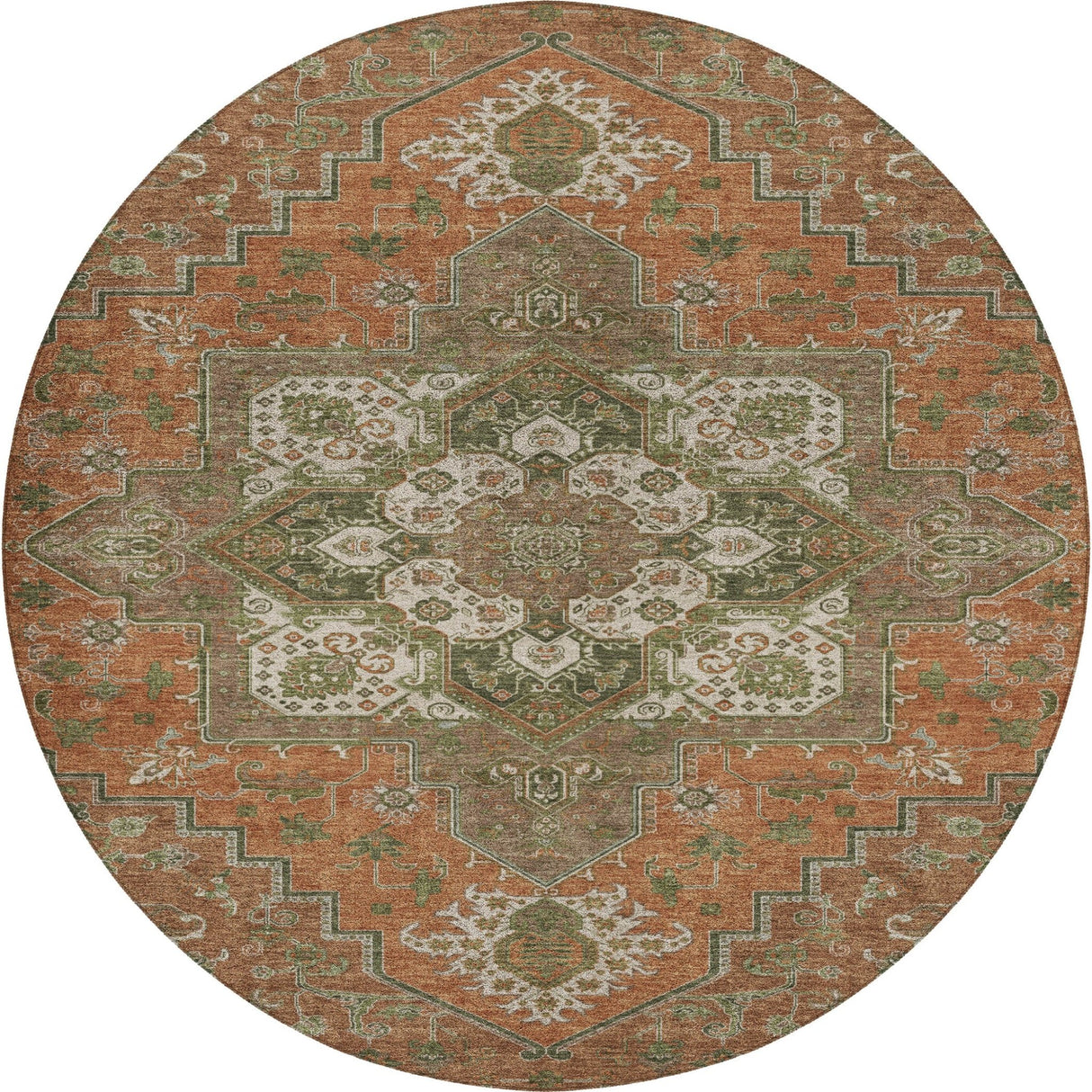 Dalyn Tabrook TB9 Rust Rug round rug