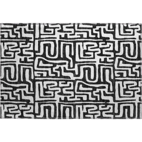 Dalyn The Reserve TR1 Black Rug rectangular rug