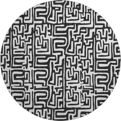 Dalyn The Reserve TR1 Black Rug round rug