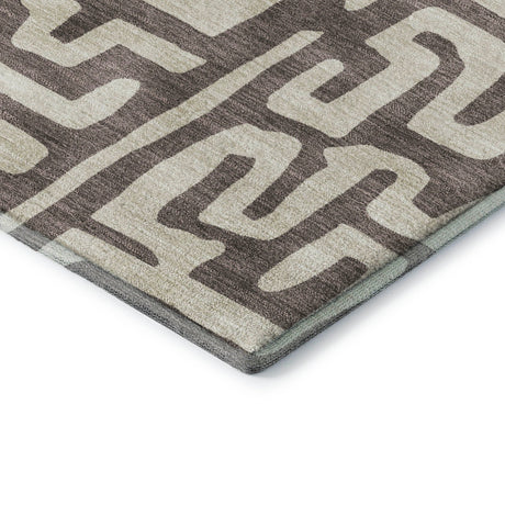 Dalyn The Reserve TR1 Chocolate Rug corner detail