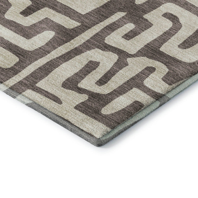 Dalyn The Reserve TR1 Chocolate Rug corner detail