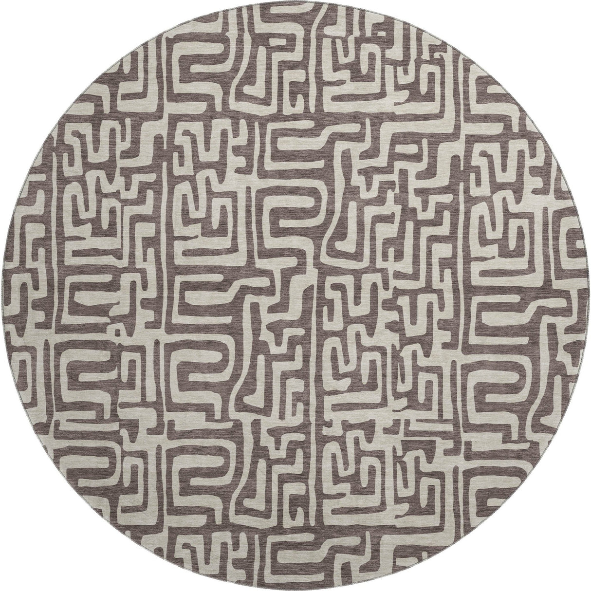 Dalyn The Reserve TR1 Chocolate Rug round rug