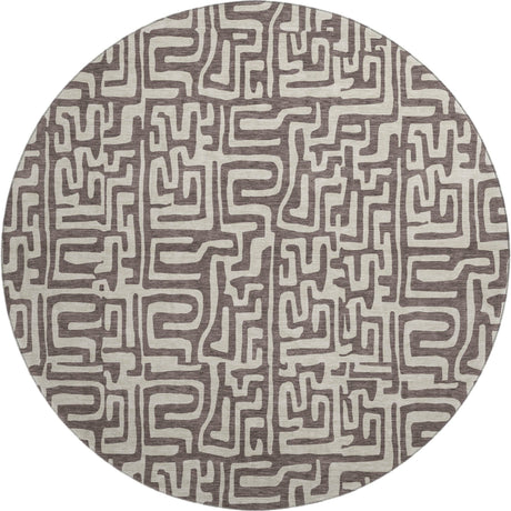 Dalyn The Reserve TR1 Chocolate Rug round rug