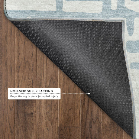 Dalyn The Reserve TR1 Denim Rug backing detail