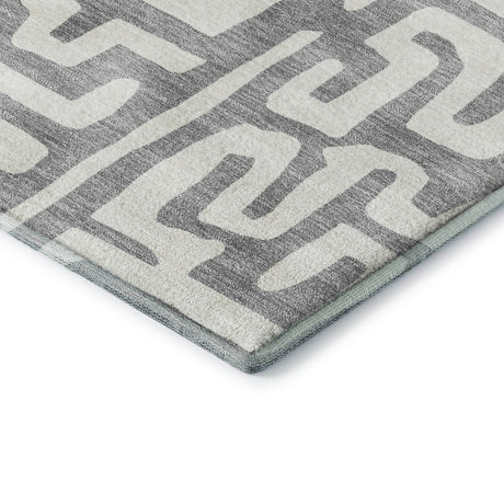 Dalyn The Reserve TR1 Gray Rug corner detail
