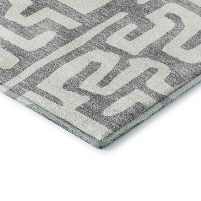 Dalyn The Reserve TR1 Gray Rug corner detail