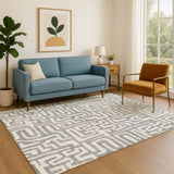 Dalyn The Reserve TR1 Gray Rug shown in a room