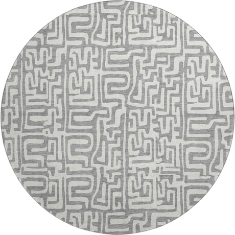 Dalyn The Reserve TR1 Gray Rug round rug