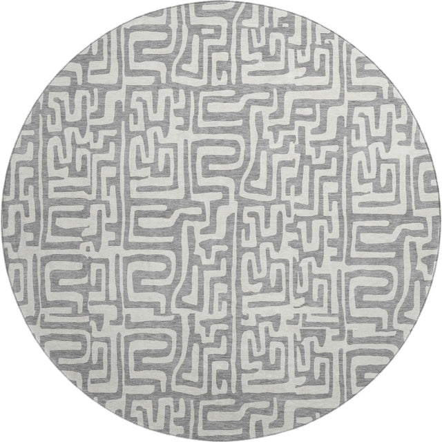 Dalyn The Reserve TR1 Gray Rug round rug