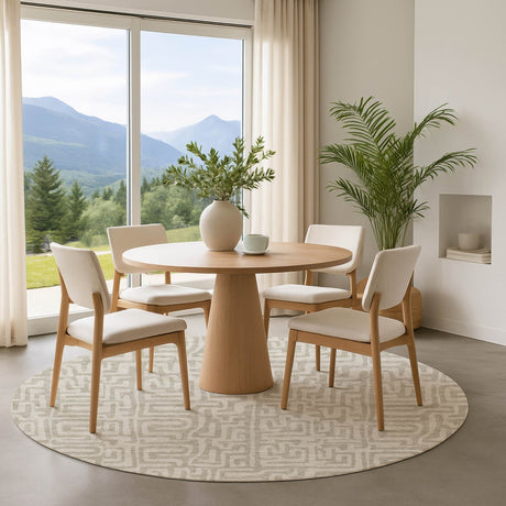 Dalyn The Reserve TR1 Taupe Rug shown in a room