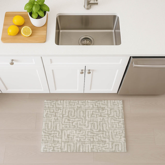 Dalyn The Reserve TR1 Taupe Rug shown in a room