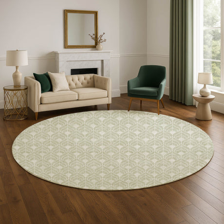 Dalyn The Reserve TR10 Celery Rug shown in a room