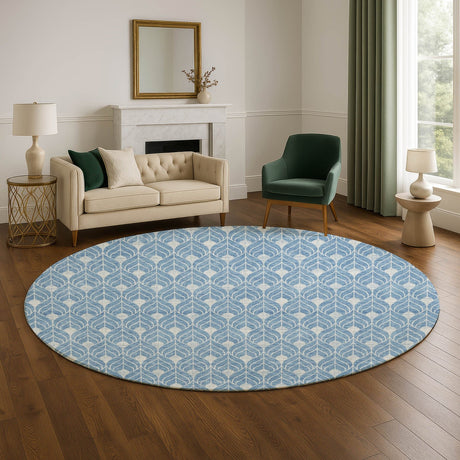 Dalyn The Reserve TR10 Denim Rug shown in a room