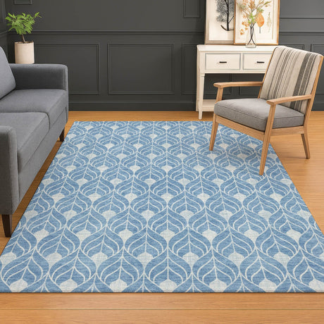 Dalyn The Reserve TR10 Denim Rug shown in a room