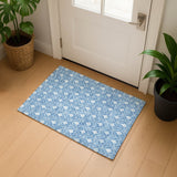 Dalyn The Reserve TR10 Denim Rug shown in a room